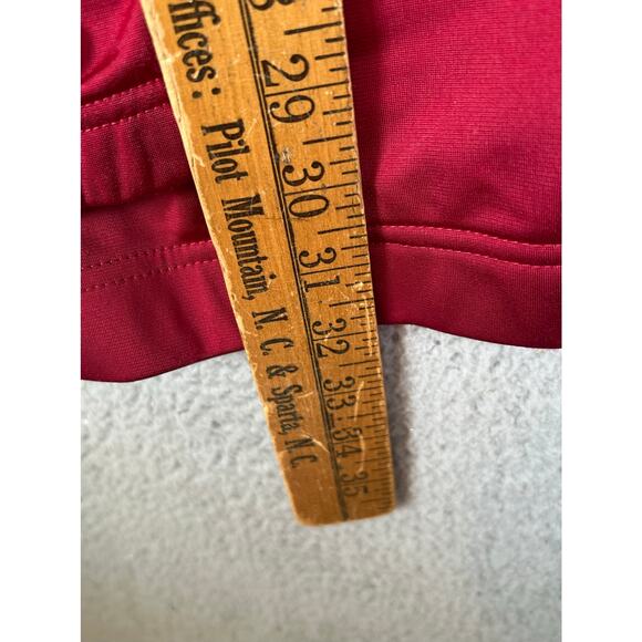 Adidas Jacket Mens Large Red White 3 Stripes Full Zip Up Track Casual Classic - Picture 6 of 13